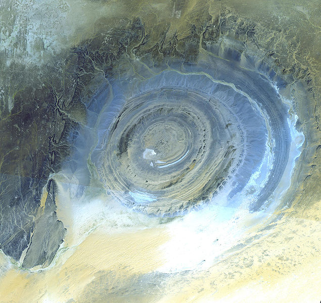 Richat structure, google maps