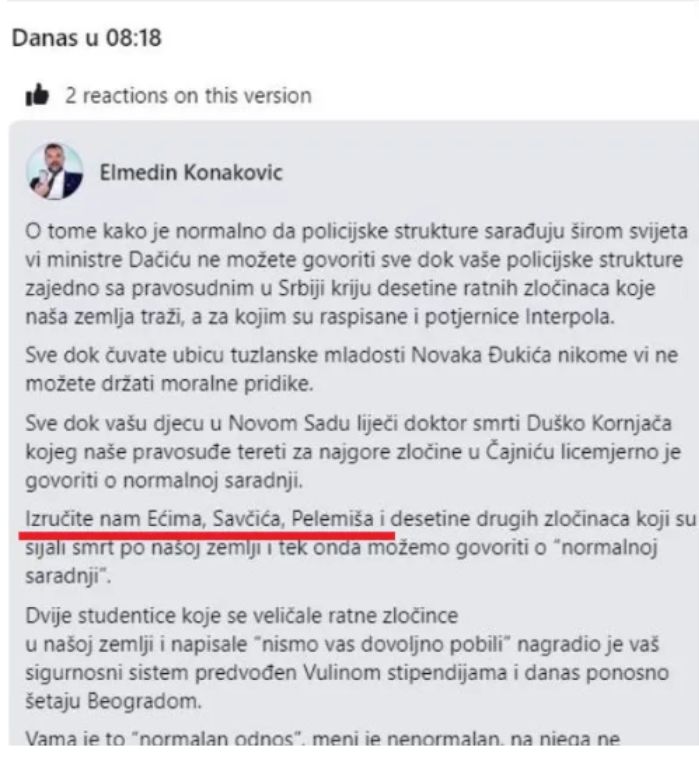 status elmedina konakovica