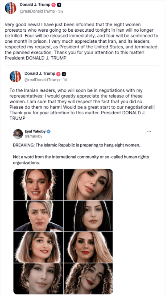 Status Donalda Trumpa na mreži Truth Social